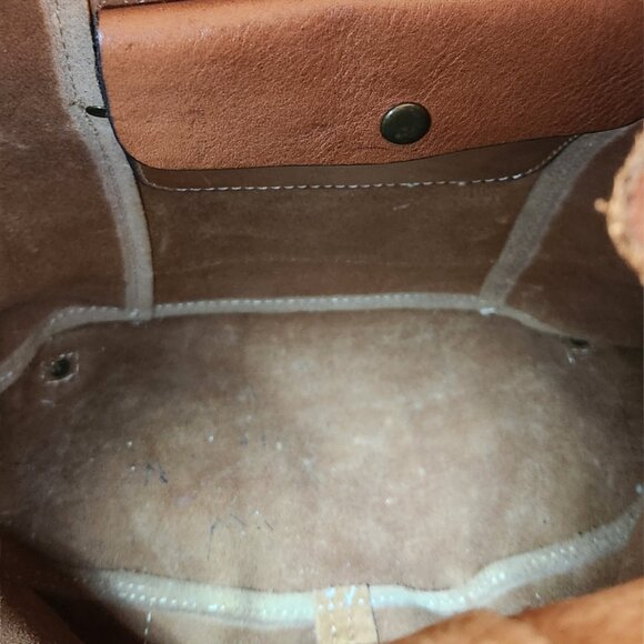 Patricia Nash Vasto Style Italian Leather Drawstring Backpack - Picture 6 of 8